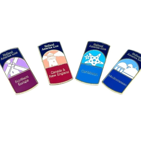Holland America Destination Collector's Pins; 4 pins/4‎ destinations - Picture 3 of 3